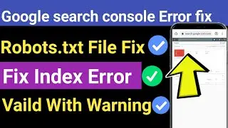 How to fix Redirect Error in Google Search console 2022 | How to fix Coverage issue fixes for site