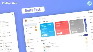 Responsive Dashboard Daily Task - Part 1 (Web) - Flutter Design