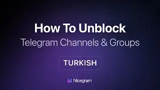 How To Unblock Telegram Channel or Group in Nicegram. Fixing This channel can’t be displayed (TR)