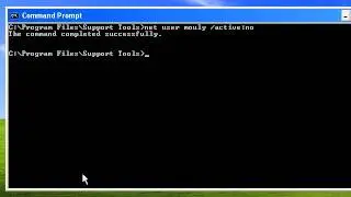 Enable or Disable User Account from Command Line