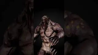 3D Monster for Unreal #3d #lowpoly #unreal #animation #game #shorts #short #horrorstories #monster