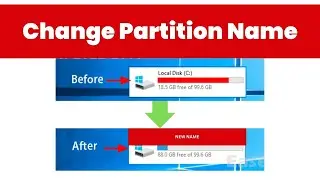 Change Partition Name in Windows 10/11 PC without Losing Data | Change Drive Letter on Any Computer