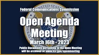 Open Commission Meeting - March 2023