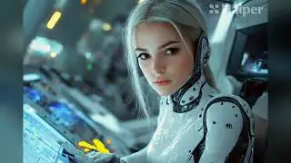 Female Biorobots, Beautiful AI ART , Photography and  Music.