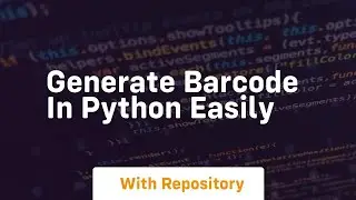 Generate barcode in python easily