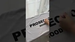Наносим принт DTF на футболку с помощью утюга #dtf