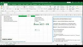 How to Extract all Partial Matches in Excel