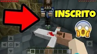 INVADI O MUNDO DO INSCRITO E OLHA O QUE ELE FEZ !! (Minecraft Pocket Edition)