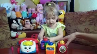 Обзор телефона и кубиков Фишер Прайс. Развивающие игрушки.- educational toys Fisher Price.