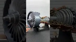 47cm Trent 900 turbofan engine model