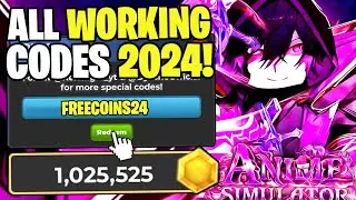 *NEW* ALL WORKING CODES FOR ANIME SIMULATOR IN AUGUST 2024! ROBLOX ANIME SIMULATOR CODES