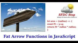 ES6 Fat Arrow Functions in JavaScript  | JavaScript Tutorial