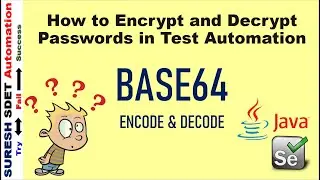 How to Encrypt & Decrypt Password/Credentials in Selenium Automation with Java approach