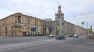 🇷🇺 4K ST PETERSBURG. The second part of the walk along Stachek prs. We study Stalinist architecture.