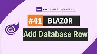 Add database row in Blazor