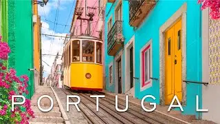 Portuguese Fado Music with Beautiful Portugal Travel Destinations | Relaxing Background Music