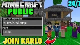 Minecraft Smp Live || Join Our Public Server | Java + Pe | 1.21/1.22 | 