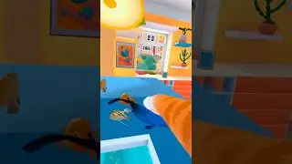 😺 Кот поймал редкую синюю рыбку Дори!