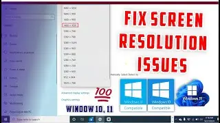 Fix Screen Resolution Problem in Windows 10 - 2024 Tutorial