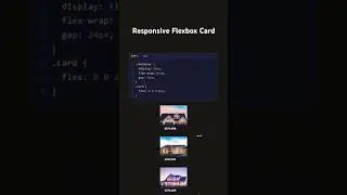 CSS Flexbox Card | HTML CSS Flexbox #flexbox #responsivewebsite #webdesign #webdevelopment #shorts