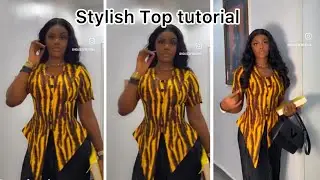 Trendy button down top tutorial