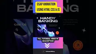 GSAP ANIMATION USING HTML CSS & JAVASCRIPT | GSAP #gsap