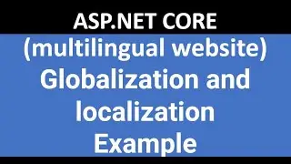 Globalization and localization in ASP.NET Core