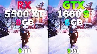 GTX 1660 SUPER vs RX 5500 XT - Test in 8 Games