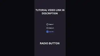 Radio Button using Html and Css 🤩#shorts #radiobutton #css