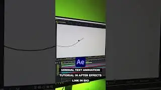 Minimal Motion Graphics Text Animation in After Effects