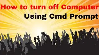 how to turn off computer using cmd