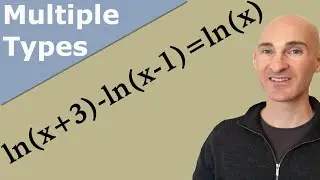 Solving Exponential and Logarithmic Equations (Multiple Examples)