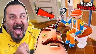 TUVALETTEKİ  GİZEMLİ ADAM! | HELLO NEİGHBOR BÖLÜM 9