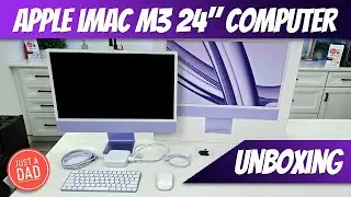 Apple iMac M3 24" Purple Computer UNBOXING