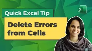 Delete Errors from Cells using GoTo Special | Quick Excel Tip