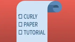 Curly Paper - After Effects tutorial [EASY]