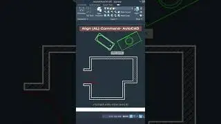 Align Command | AutoCAD Tutorial #shorts #autocad