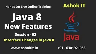 Java 8 Features | Interface Changes in Java 8 | Ashok IT