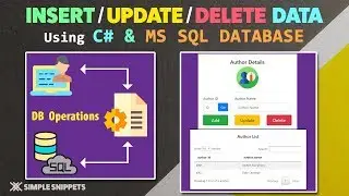 Insert Update Delete Data in MS SQL DB using ASP.NET | Search Enabled Gridview using Datatables