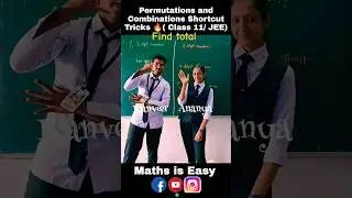 Permutations and Combinations Shortcut Trick 🔥 JEE | Class 11 Maths Chapter 8 