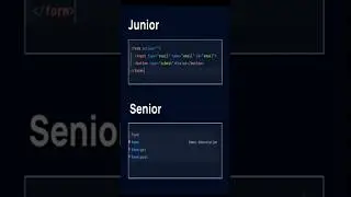 Junior Vs Senior Developer #programming #html #javascript #webdevelopment #html5 #webdesign  #css3