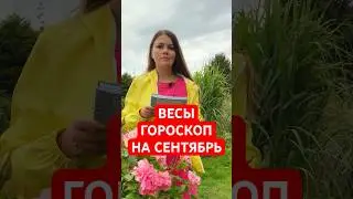 ВЕСЫ - ГОРОСКОП на СЕНТЯБРЬ 2023 года  #гороскоп #астрология #весы