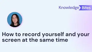 How to record yourself and your screen at the same time with one tool