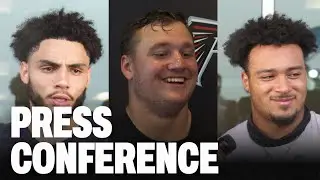 Tyler Allgeier, Drake London and others speak to the media after day two of veteran minicamp | NFL