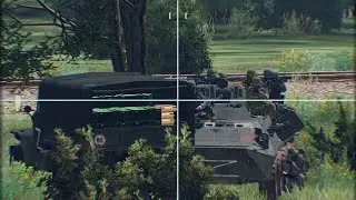 Ukrainian Forces Destroy Russian Convoy Carrying Millions of Ammunitions on Kursk Highway - Arma 3