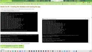 HandsOn3 Django migration and running app