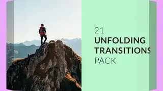 21 Unfolding Transitions Pack (After Effects template)