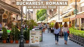 Bucharest Walking Tour 🚶‍♂️ | Romania | 4k 60 fps