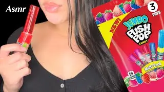 Asmr Trying 3 Different Pushpop Lollipops No Talking