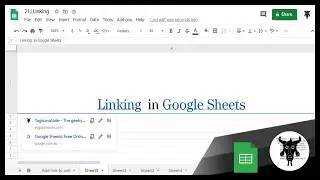 Google Sheets Beginners: Linking (21)